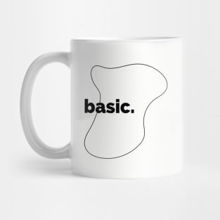 Minimalist "Basic" Word Mug